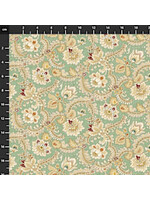 Henry Glass Fabrics Spiced Favorites - Sea Mist - Fancy Foulard - Coupon - 85 cm x 275 cm