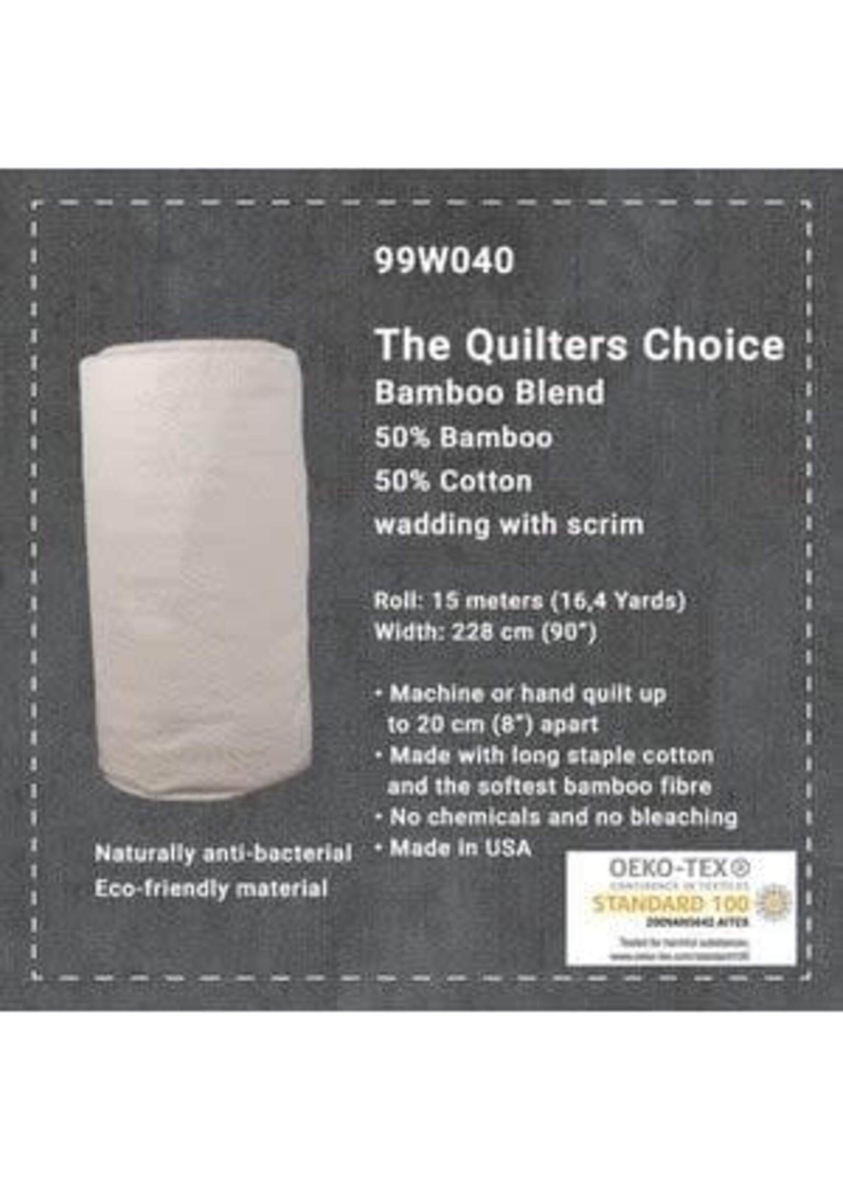 Stof Fabrics Coupon - Bamboo Blend - 50/50 - 100 cm x 228 cm