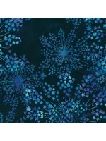Hoffman Fabrics Bali Handpaints - Deep - Blue - Coupon - 55 cm x 110 cm