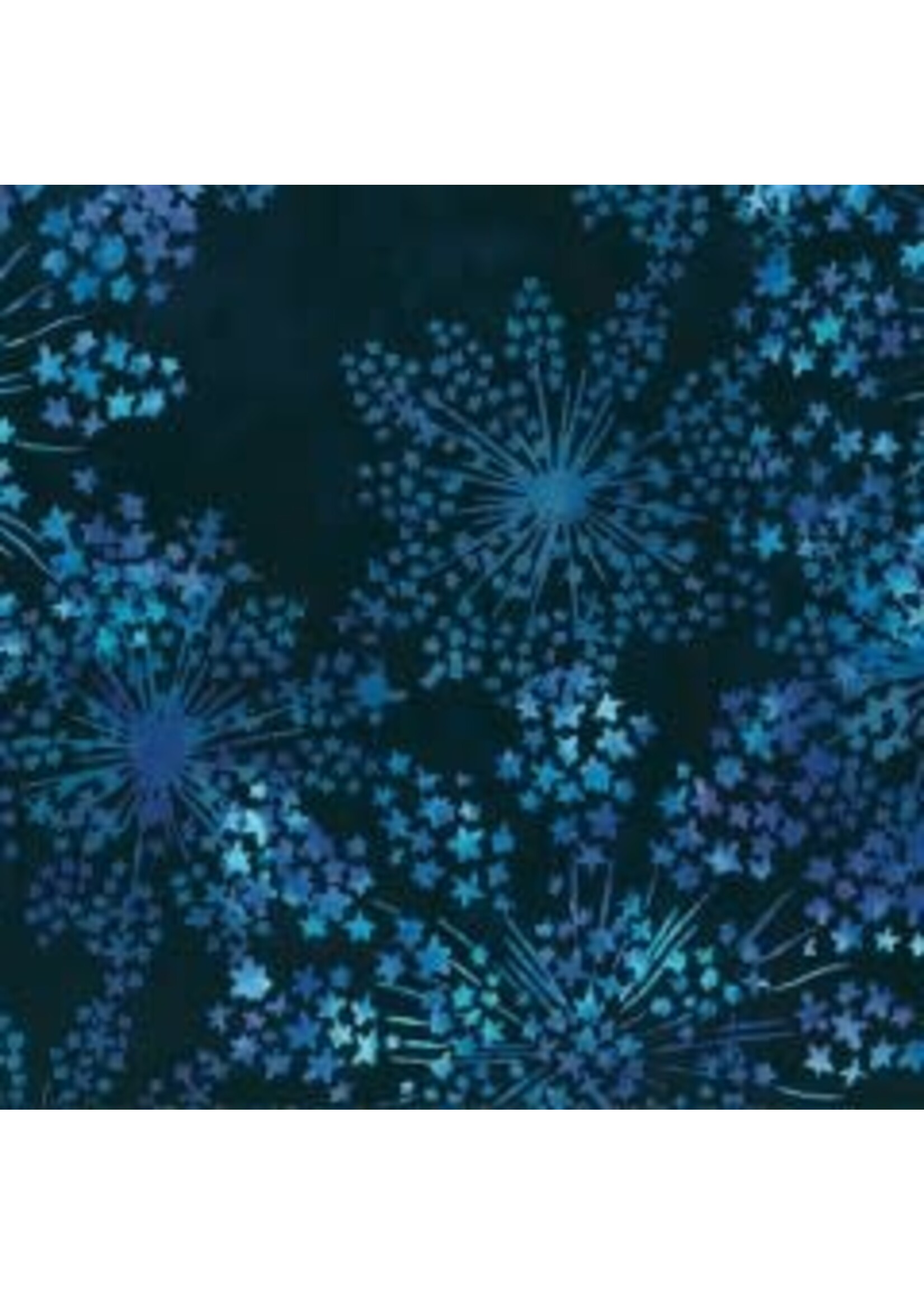 Hoffman Fabrics Bali Handpaints - Deep - Blue - Coupon - 55 cm x 110 cm