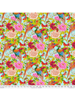Free Spirit Fabrics Temple Garden - Pheasants and Butterflies - Multi - Coupon - 90 cm x 110 cm