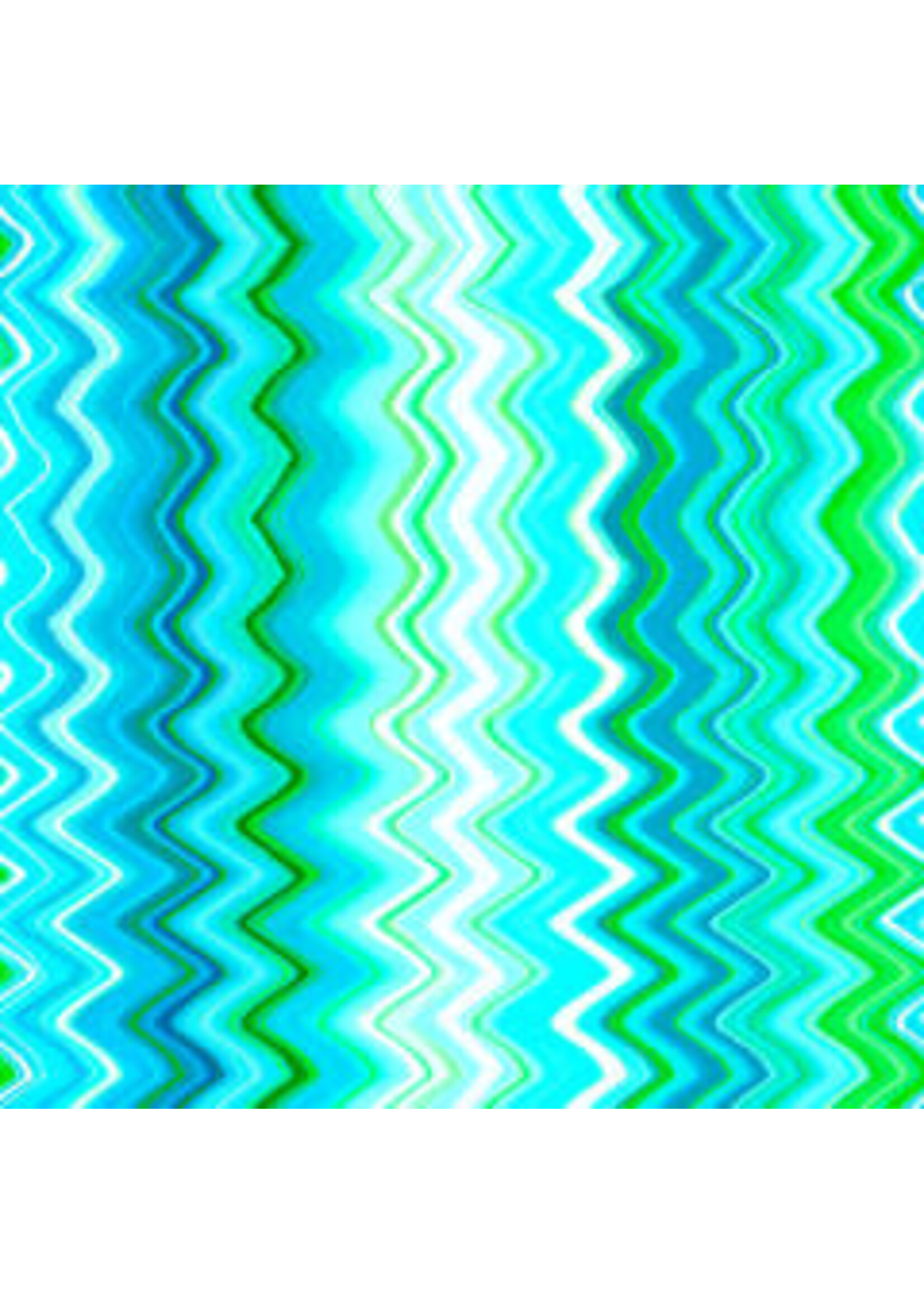 QT Fabrics Kenzie - Chevron - Turquoise - Coupon - 90 cm x 110 cm