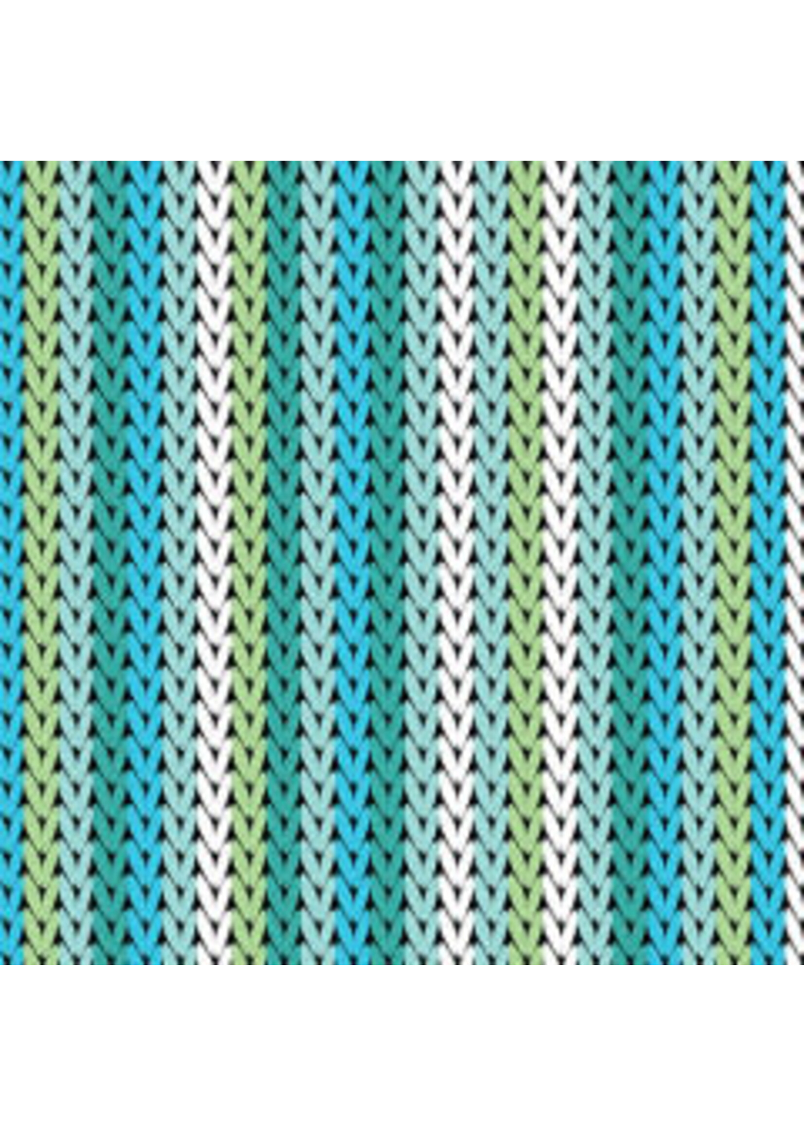 Kanvas Studio Llama Drama - Knitted Braid - Aqua Mint - Coupon - 50 cm x 110 cm
