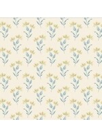 Laundry Basket Quilts Edyta Sitar - Beach House – Sea Lavender - Cream - 1172L - Coupon - 50 cm x 110 cm
