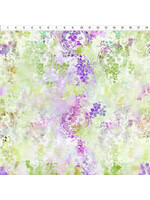 In The Beginning Garden of Dreams - Ivy Rings - Soft Green - Coupon - 100 cm x 110 cm