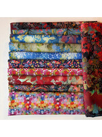 Stofpakket - Jasje - Flower Garden Multi  - 10 LQ+ 1 FQ
