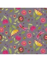 Windham Fabrics Happy Chance - Field - Dark Grey - Coupon - 80 cm x 110 cm