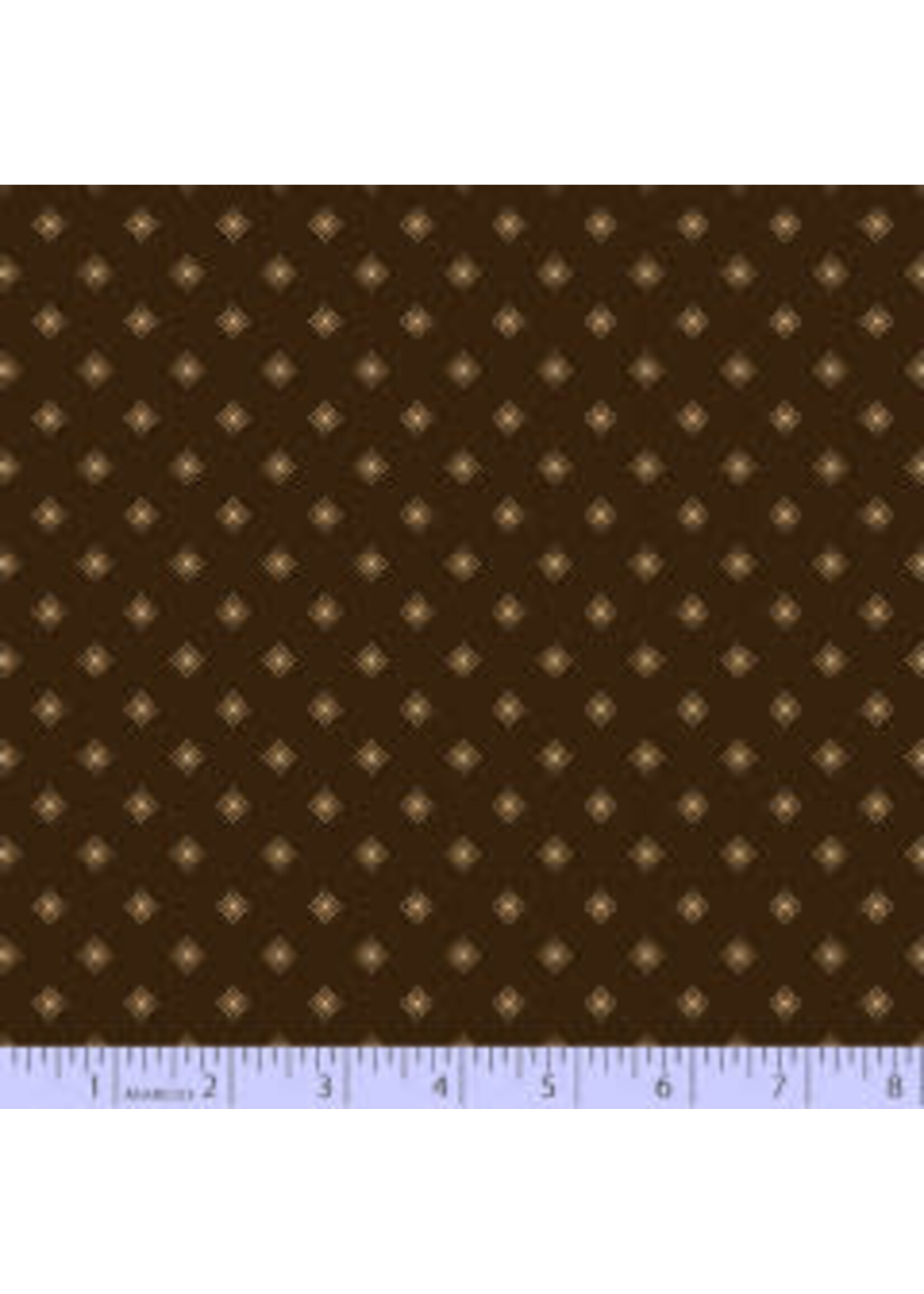 Marcus Fabrics Paula's Companions - Hot Cross Buns - Brown - Coupon - 95 cm x 110 cm