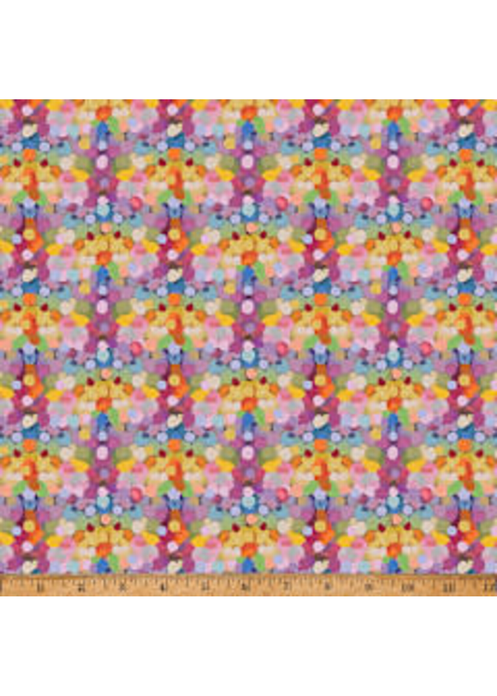 Hoffman Fabrics Whimsical Flower Garden - Multi - W5540-130 - Coupon - 60 cm x 110 cm