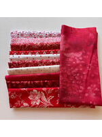 Stofpakket - Jasje - Rood/ Wit - 10 LQ+ 1 FQ