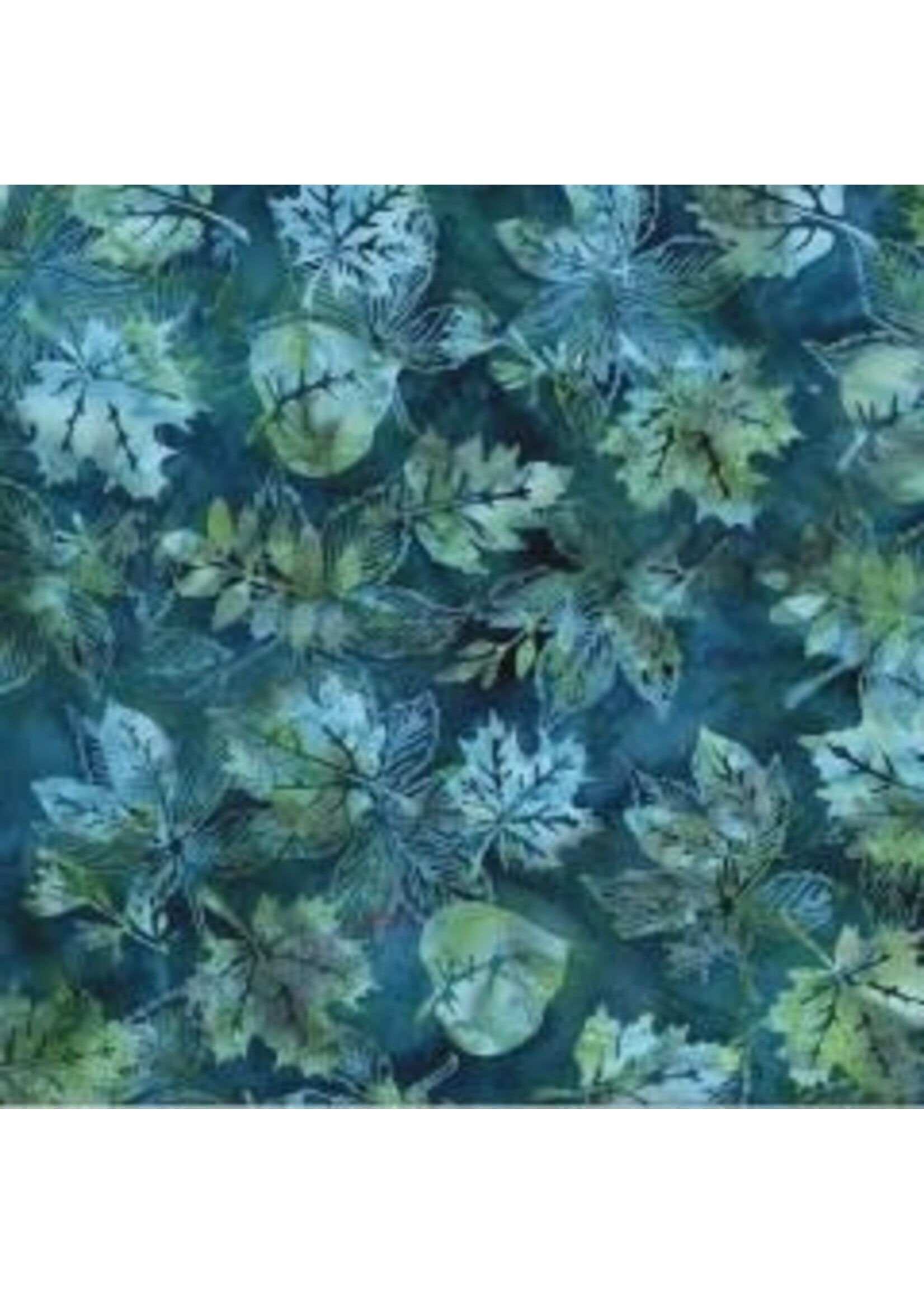 Hoffman Fabrics Bali Handpaints - Bayou - Teal - Coupon - 100 cm x 110 cm