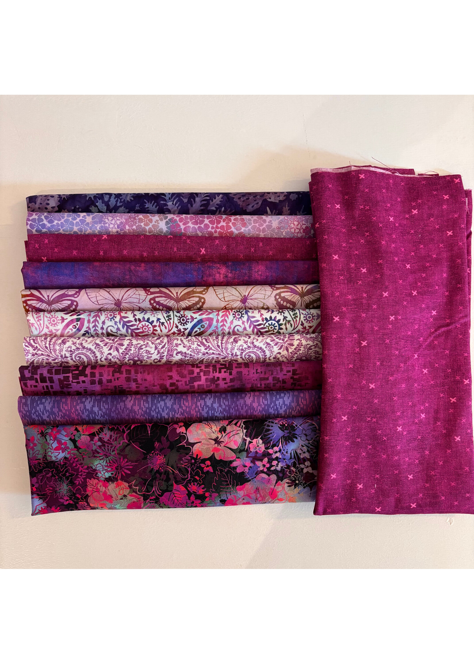 Stofpakket - Jasje - Fuchsia - 10 LQ+ 1 FQ