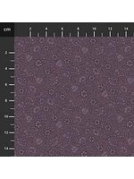 Blank Quilting Ashton Collection - Floral Stamp - Purple - Coupon - 75 cm x 110 cm
