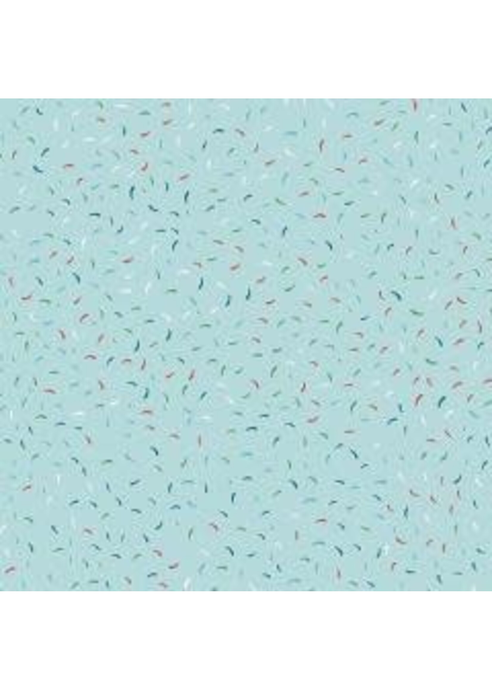 Benartex Studio Wander Lane - Sprinkles - Aqua - Coupon - 100 cm x 110 cm