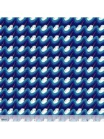 Blend Fabrics Northern Seas - Mystical Narwhal - Blue - Coupon - 100 cm x 110 cm