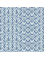 Poppie Cotton Lakeland Blues - Tri-Damask - Medium - Coupon - 95 cm x 110 cm