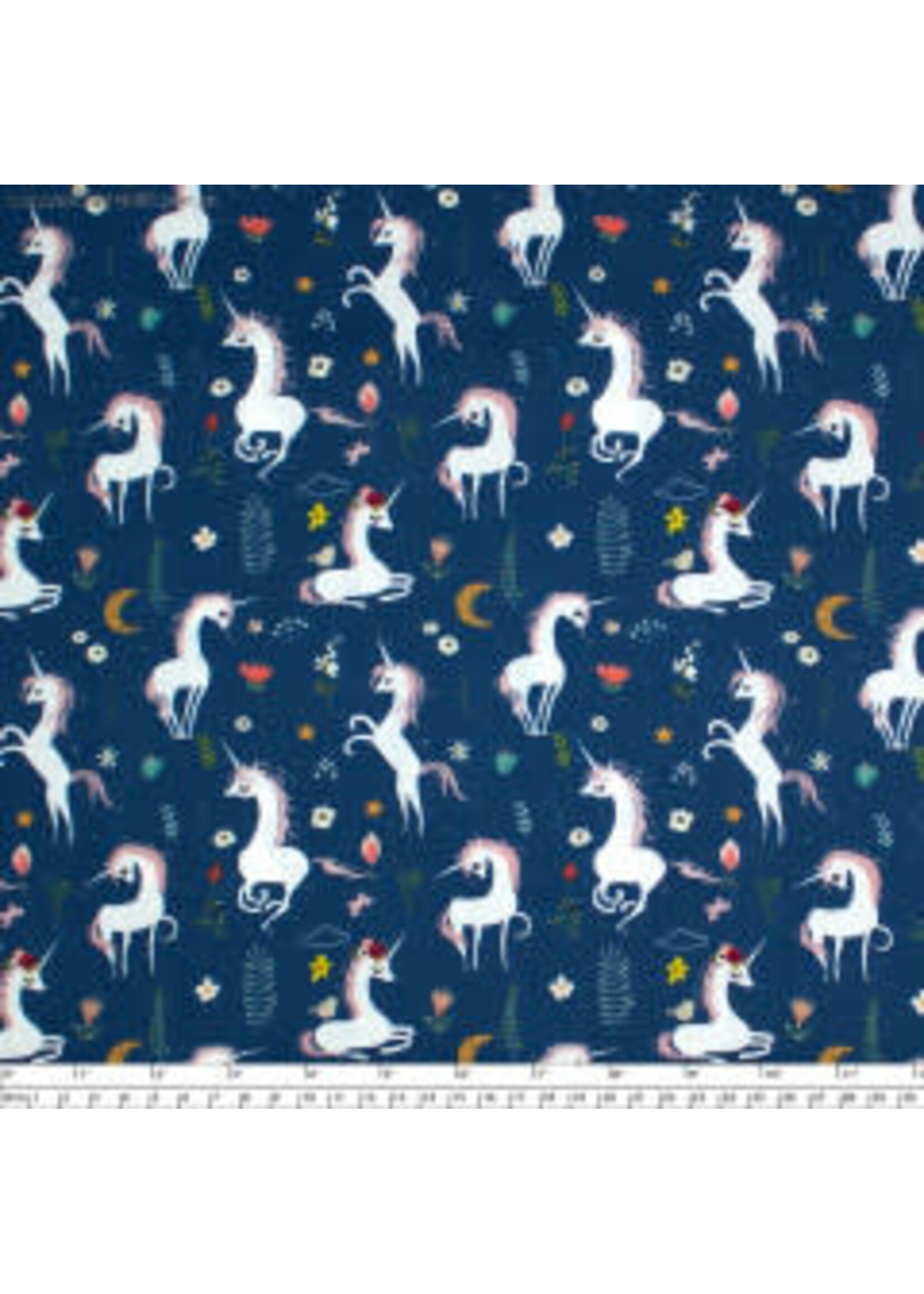 In The Beginning Mermaids and Unicorns - Unicorns - Coupon - 95 cm x 110 cm