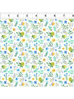 In The Beginning Watercolor Beauty - Garden - Green - Coupon - 80 cm x 110 cm