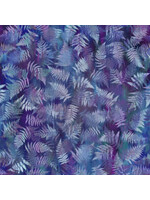 In The Beginning Garden Of Dreams - Ferns - Deep Purple - Coupon - 75 cm x 110 cm