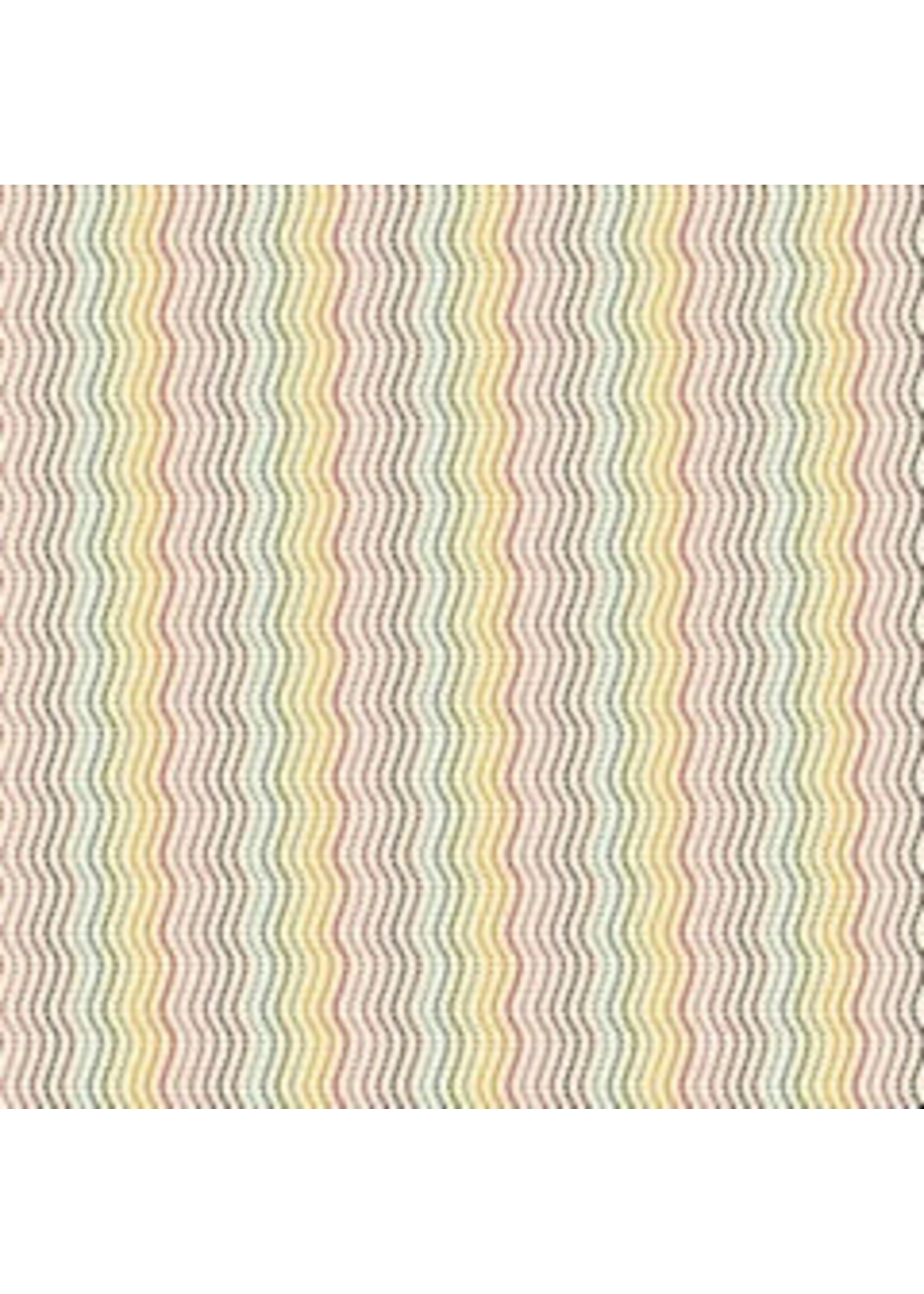 Makower Revival - Ripple Cream - 63Q - Coupon - 45 cm x 110 cm