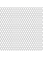 Elizabeth's Studio Farm Animals - Chicken Wire - White - Coupon - 55 cm x 110 cm