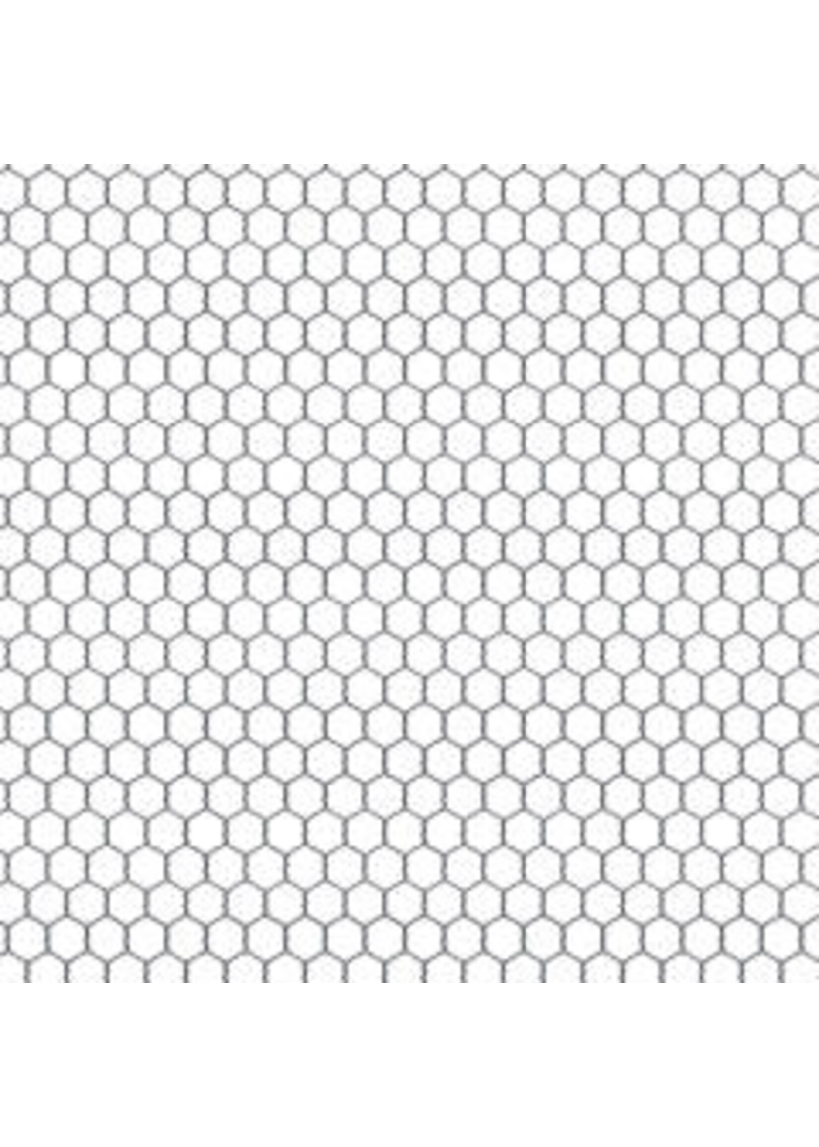 Elizabeth's Studio Farm Animals - Chicken Wire - White - Coupon - 55 cm x 110 cm