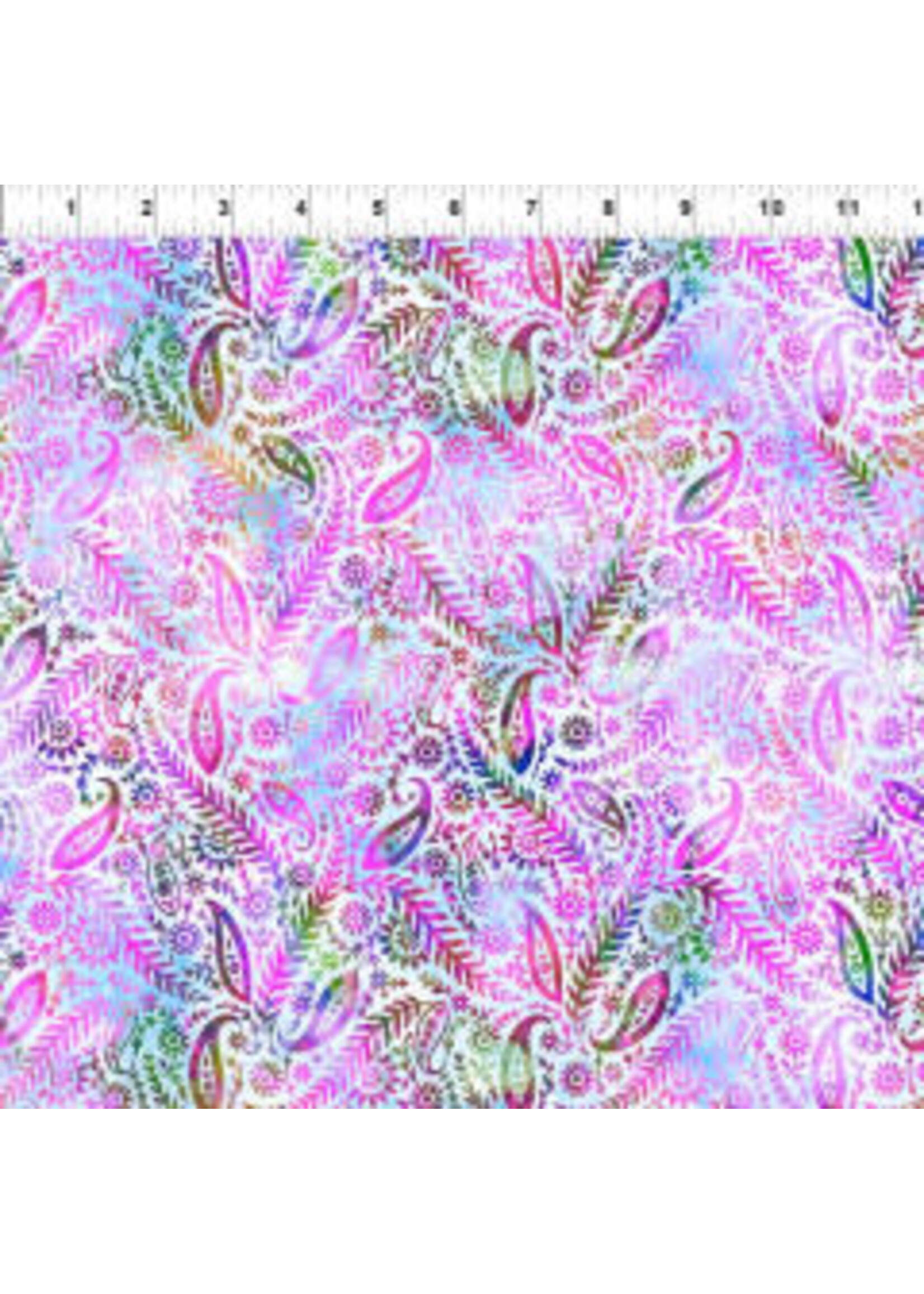 In The Beginning Floragraphix V - Paisley - Lavender - Coupon - 85 cm x 110 cm