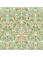 Morris & Co Emery Walker - Bird - Boughs Green - Coupon - 80 cm x 110 cm