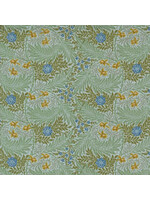 Moda Fabrics Morris Manor - Larkspur Florals - Sky - 8395 15 - Coupon - 90 cm x 110 cm