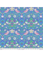 Free Spirit Fabrics Kaffe Fassett - Morris & Co - Strawberry Thief - Blue - Coupon - 40 cm x 110 cm