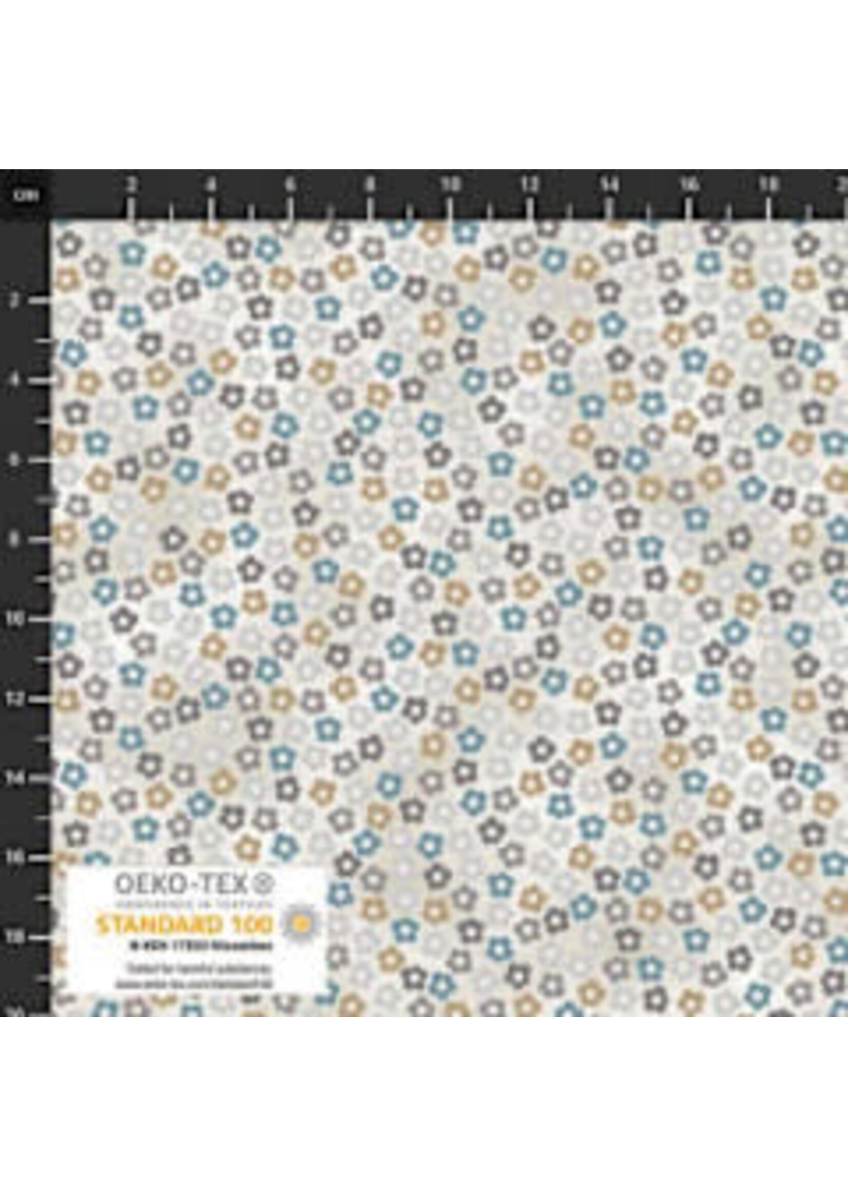 Stof Fabrics Hannah Basic - Buttercups - Cream - Coupon - 95 cm x 110 cm