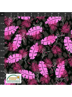 Stof Fabrics Wild with the Wild - Black - Coupon - 80 cm x 110 cm