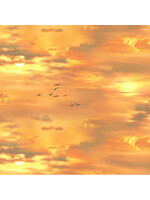 Elizabeth's Studio Landscape Medley - New Sunset Gold - Coupon - 100 cm x 110 cm