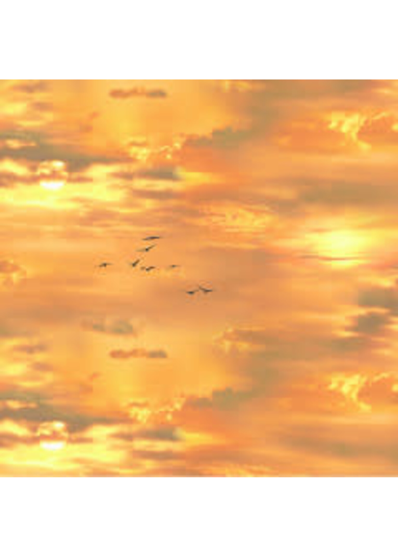 Elizabeth's Studio Landscape Medley - New Sunset Gold - Coupon - 100 cm x 110 cm