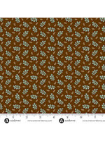 Andover Fabrics Renee Nanneman - Autumn Woods - Heartleaf - Hickory - Coupon - 95 cm x 110 cm