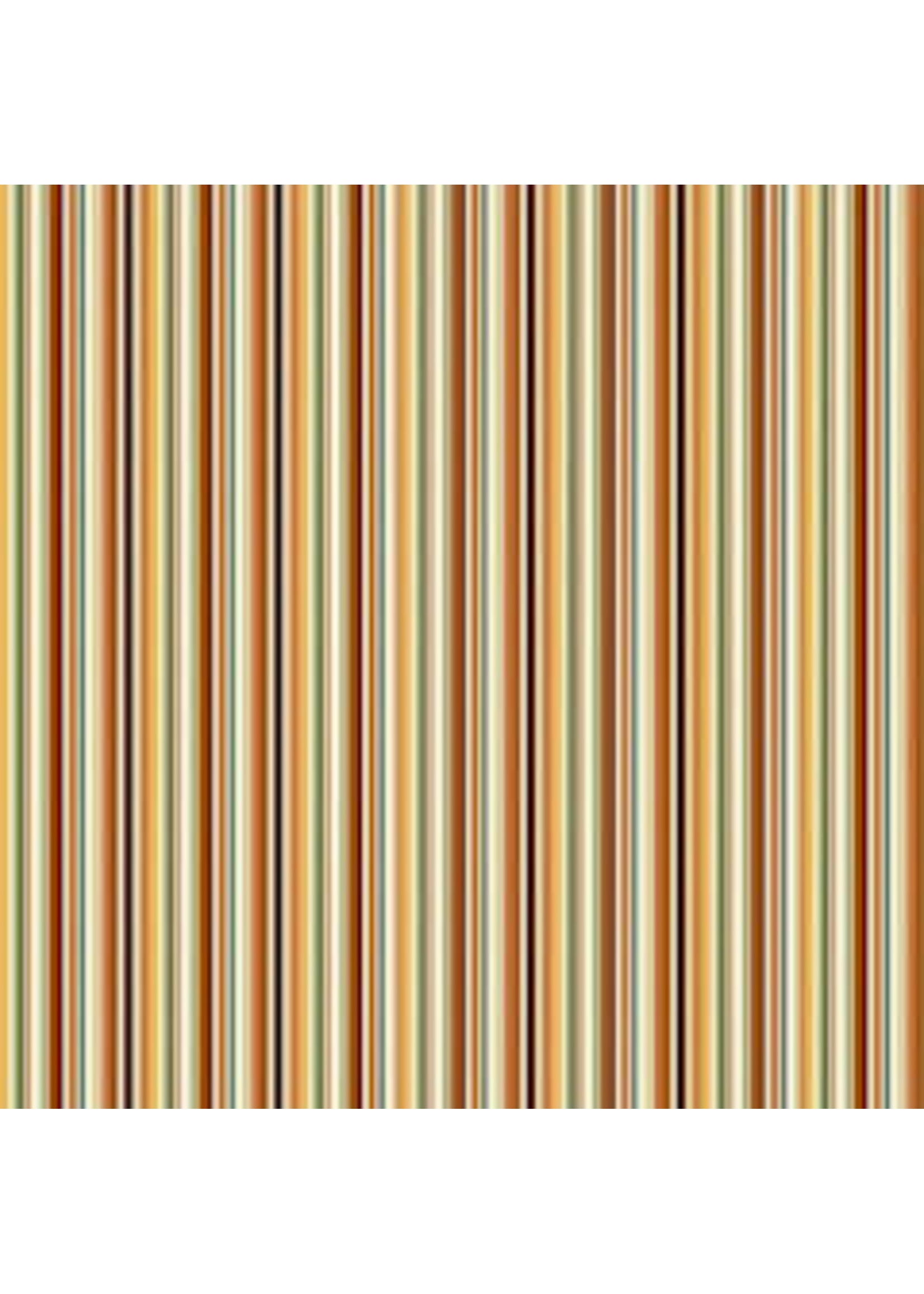 Makower Hello Autumn - Stripe - Multi - Coupon - 100 cm x 110 cm
