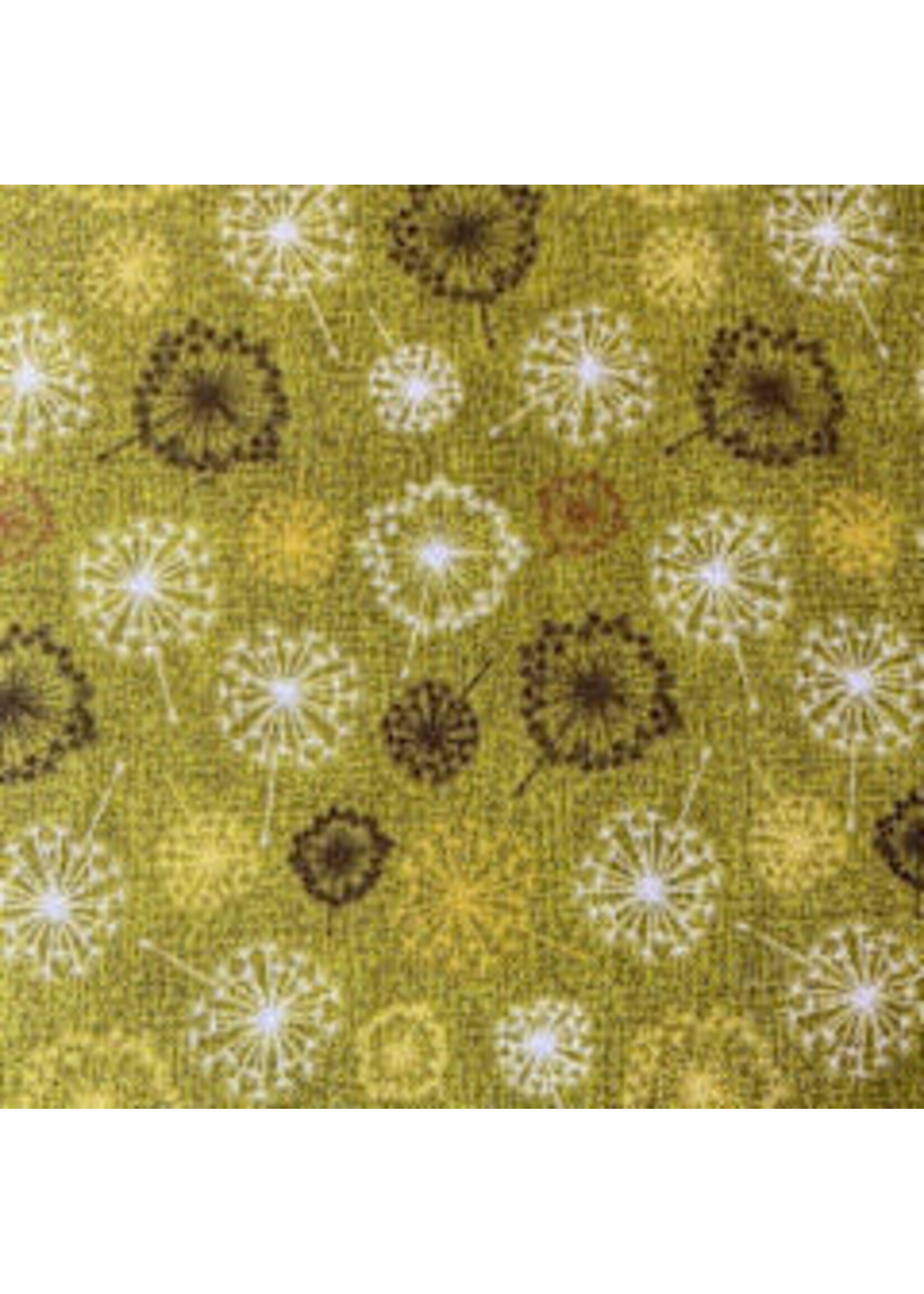 Stof Fabrics Quilting Rainbow - Dandelion - Light Green - Coupon - 100 cm x 110 cm