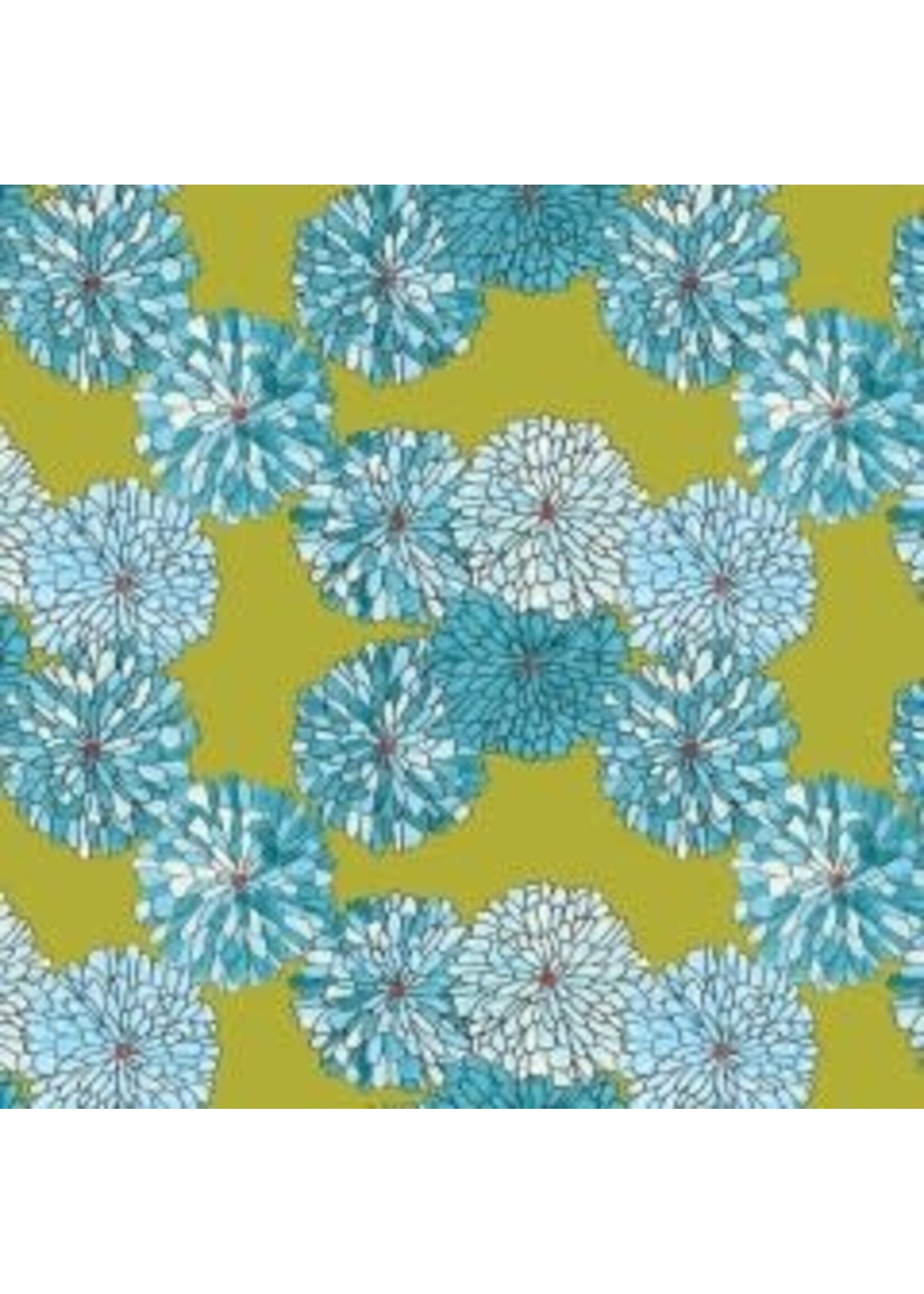 Laura Heine Happy Change - Mums - Lime - Coupon - 100 cm x 110 cm