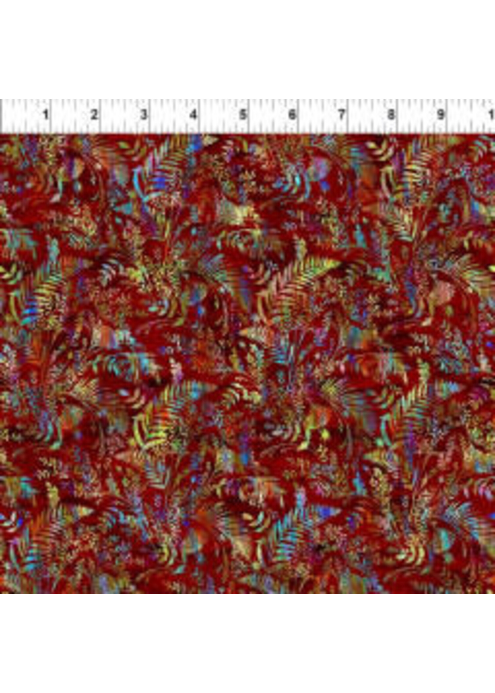 In The Beginning Halcyon II - Ferns - Multi - 26HN1 - Coupon - 80 cm x 110 cm
