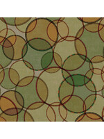 Windham Fabrics Seven Seas - Interlocking Rings - Green - Coupon - 90 cm x 110 cm