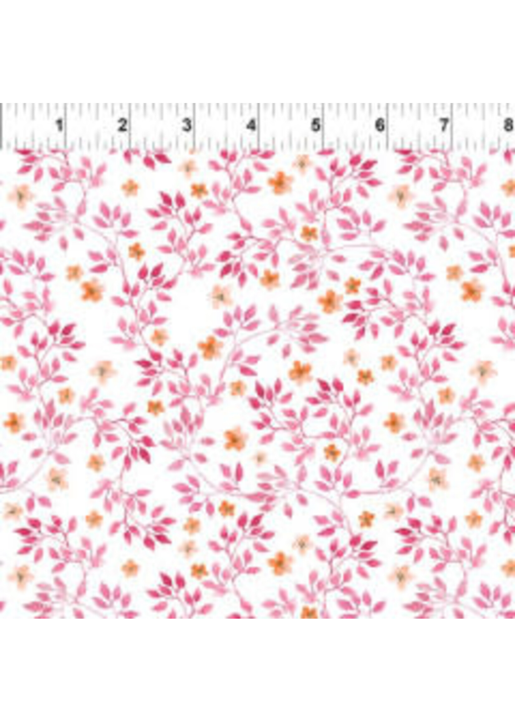 Pretty In Pink - Pink Leaves - Coupon - 85 cm x 110 cm