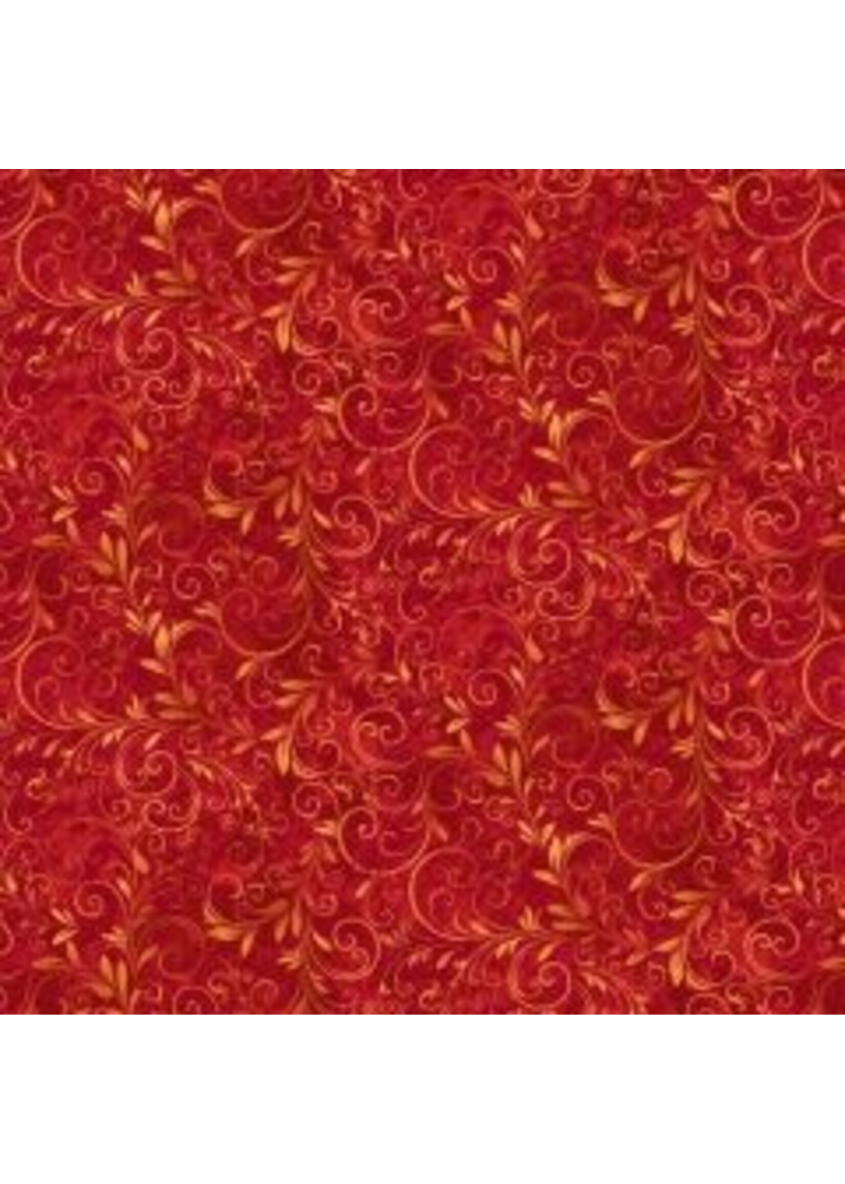 Stof Fabrics Fall Into Autumn - Red - Coupon - 100 cm x 110 cm