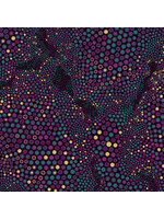 Benartex Studio Shangri-La - Abstract Tile Texture - Purple - Coupon - 85 cm x 110 cm