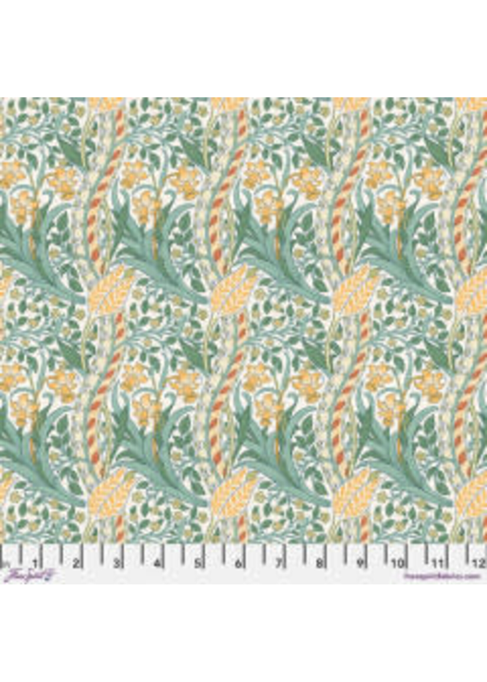 Morris & Co Emery Walker - Buttermere - Mini Daffodil - Sunshine - Coupon - 100 cm x 110 cm