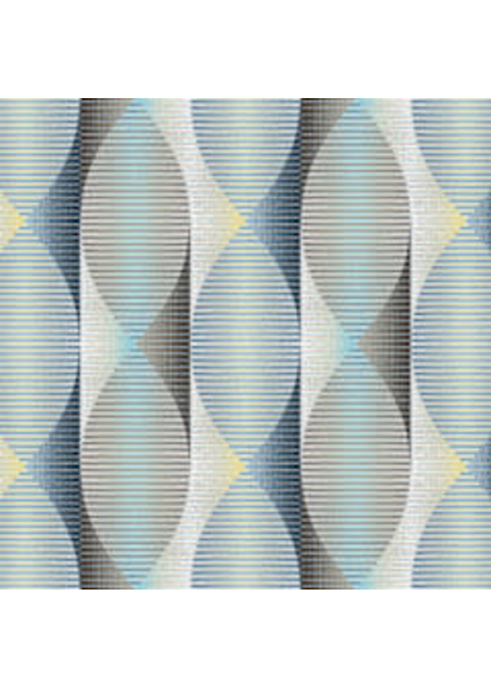 Henry Glass Fabrics Twisted Ribbons - Turquoise - 3340W76 - Coupon - 85 cm x 275 cm