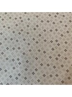 Stof Fabrics Hannah Basic - Crosses - Beige - Coupon - 100 cm x 110 cm