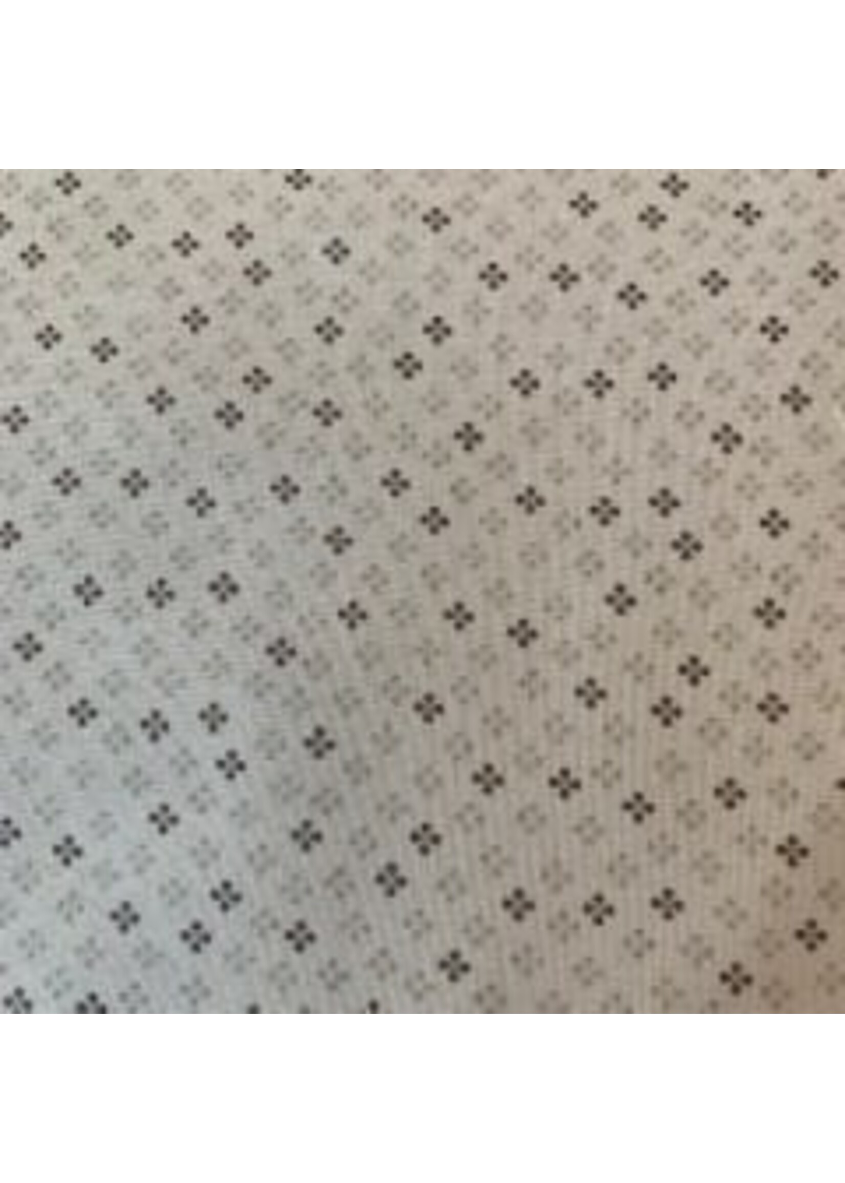 Stof Fabrics Hannah Basic - Crosses - Beige - Coupon - 80 cm x 110 cm