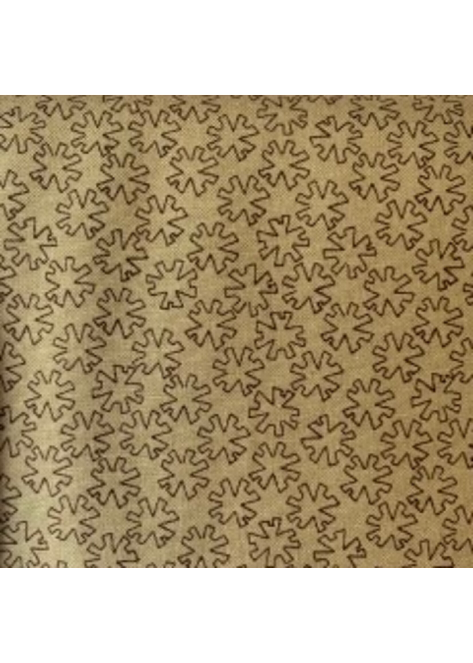 Stof Fabrics Hannah Basic - Asterisk - Beige - Coupon - 80 cm x 110 cm