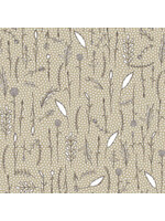 Stof Fabrics Wolly Bear - Branches - Cream - Coupon - 100 cm x 110 cm
