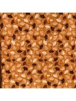 Stof Fabrics Quilting Rainbow - Ginkgo - Ocher - Coupon - 100 cm x 110 cm